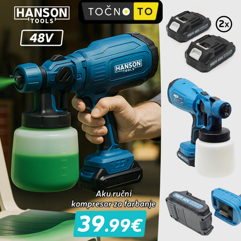 HANSON AKU KOMPRRESOR ZA FARBANJE