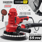 HANSON MINI POLIRKA ZA ZIDOVE-1800W