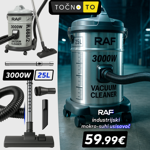 INDUSTRIJSKI SUHO-MOKRI USISAVAČ RAF 25L