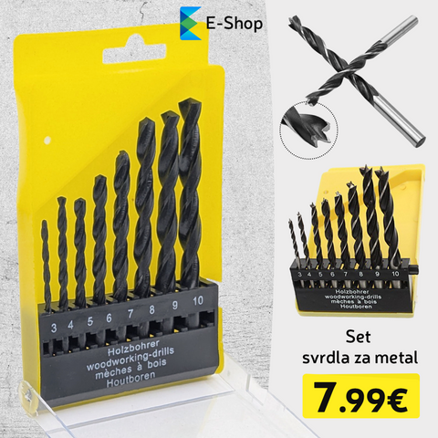 8-Dijelni Set Svrdla Za Metal