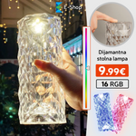 Dijamantna Stolna Lampa - Punjiva Sa Daljinskim 16 Raznih Boja Kućanstvo